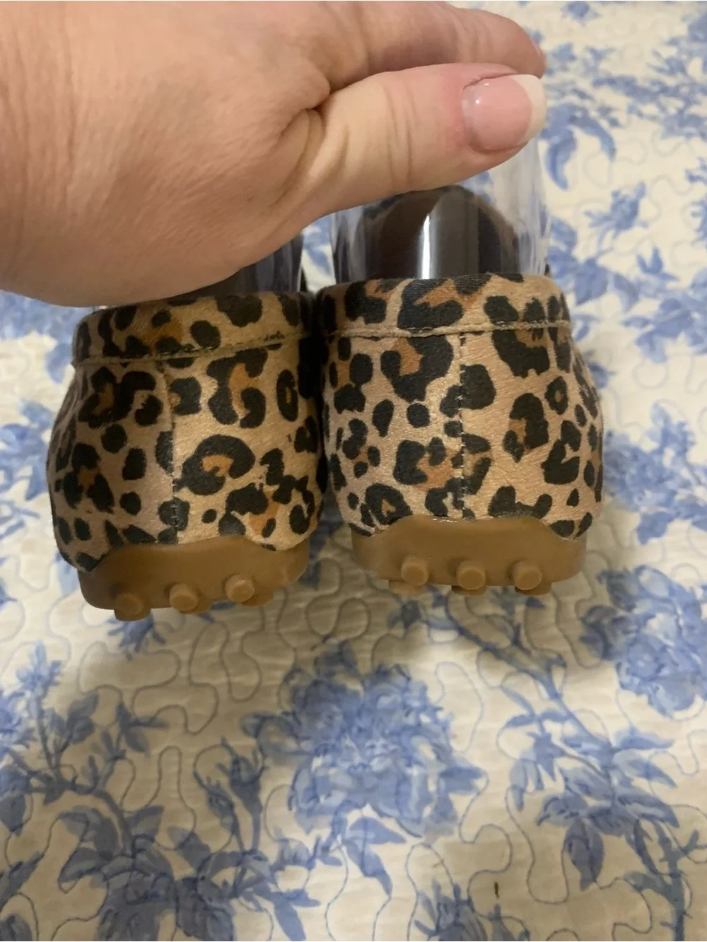 Isaac Mizrahi Leopard Print Loafers in Tan and Black